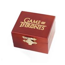Caixa de música Game of Thrones, tema de anime em madeira, manivela