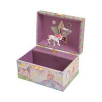Caixa De Música Infantil Giratória Unicórnio Presente De Natal Ano Novo Aniversário Caixa De Joias