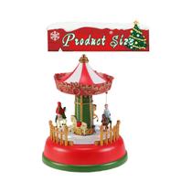Caixa De Música LED De Natal Com Luzes, Cenário De Vila Festiva, Decoração De Mesa, Presente De