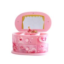 Caixa De Música Para Meninas De Balé, Caixa De Joias Infantil, Ornamentos Rotativos Criativos,