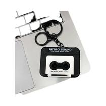 Caixa De Música Retrô Mini Portátil Com Gravador De Som, Chaveiro De Descompressão, Pingente Para