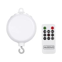 Caixa De Música Rotativa Brinquedo Para Berço De Bebê Com 35 Canções Controle Remoto USB Móveis