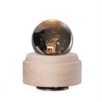Caixa de música Slivy Crystal Ball Little Prince com luz LED