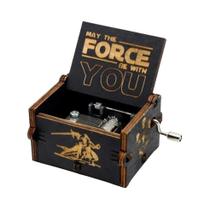 Caixa De Música Vintage De Madeira Esculpida Star Wars Decoração Para Casa Presente De Natal