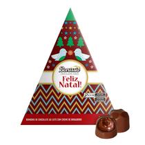 Caixa de Natal Triângulo com 10 Bombons Creme de Brigadeiro Borússia Chocolates