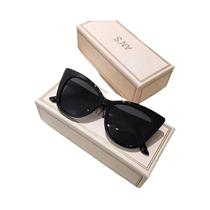 Caixa de olho de gato feminino simples gradiente cor combinando óculos de sol-joker moda óculos Caixa de olho de gato feminino simples gradiente cor combinando óculos de sol-joker moda óculos