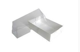 Caixa de Papel C/tampa Transparente Nº2 Bco 13x08x3,5cm 10un