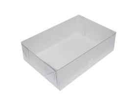 Caixa de Papel C/tampa Transparente Nº4a Bco 19x13x6cm 10und