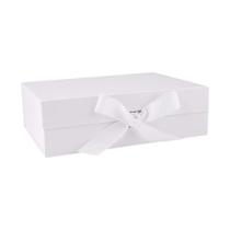 Caixa de Papel Rígido Retangular Branco com Imã e Fita - 1 unidade - Rizzo Caixa de Papel Rígido Retangular Branco com Imã e Fita - 1 unidade - Rizzo