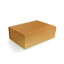 Caixa de Papel Rígido Retangular Dourada com Ímã - 1 unidade - Cromus - Rizzo