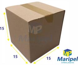 Caixa de papelão 15x15x15 sedex, pac, ecommerce com 100 unidades