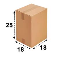 Caixa de papelão 18x18x25 sedex, pac, ecommerce com 25 unidades