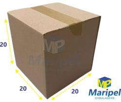 Caixa de papelão 20x20x20 sedex, pac, ecommerce com 100 unidades