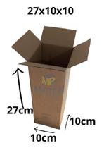 Caixa de papelão 27x10x10 sedex, pac, ecommerce com 100 unidades - Maripel embalagens
