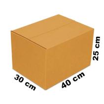 Caixa de Papelão 40x30x25 cm M - 5 Caixas Novas Transporte Resistente Mudança Estoque Caixa de Papelão 40x30x25 cm M - 5 Caixas Novas Transporte Resistente Mudança Estoque