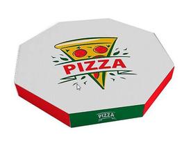 Caixa De Papelão Branca Oitavada Pizza 35Cm Caixa Com 50 - Masterpell