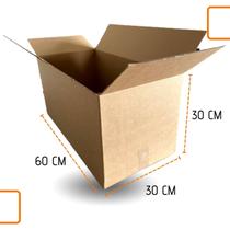 Caixa de Papelão em Kraft Para mudanças e organização 60x30x30 Kit com 8 Unidades Forte e Resistente Caixa de Papelão em Kraft Para mudanças e organização 60x30x30 Kit com 8 Unidades Forte e Resistente