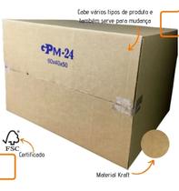 Caixa de Papelão Grande em Kraft para Mudança 60x40x50 com 1 unidade Forte e Resistente