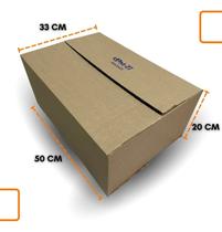 Caixa de Papelão Grande para Mudança Kraft 50x33x20 kit 5 unidades Transporte Qualidade Premium