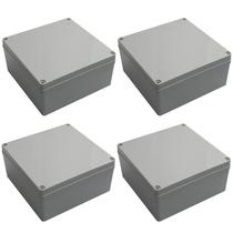 Caixa de passagem DJC Supply 10 x 10 x 6 cm à prova de intempéries, kit com 4 unidades