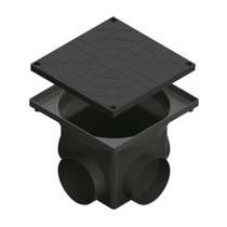 Caixa De Passagem E Inspeção De Esgoto P Preta 4,5l (24 X 24 X 20 Cm) Caixa De Passagem E Inspeção De Esgoto P Preta 4,5l (24 X 24 X 20 Cm)