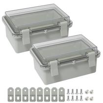 Caixa de passagem LMioEtool IP65 à prova dágua 15 x 10 x 7 cm, kit com 2 unidades Caixa de passagem LMioEtool IP65 à prova dágua 15 x 10 x 7 cm, kit com 2 unidades