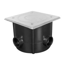 Caixa de Passagem p/ LED Brustec c/ Tampa em Inox Caixa de Passagem p/ LED Brustec c/ Tampa em Inox