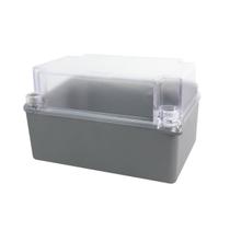 Caixa de Passagem Prática 8X12X7,5 Cinza Tampa Transparente Alta Caixa de Passagem Prática 8X12X7,5 Cinza Tampa Transparente Alta