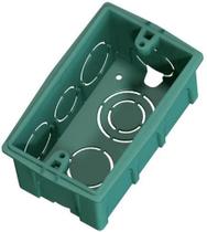 Caixa de Passagem PVC 2X4 Verde Ribeiro Fabril - Embutir em Alvenaria