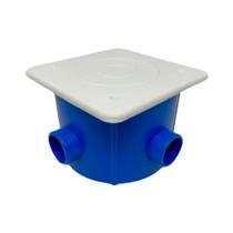 Caixa de passagem redonda com tampa plastica nade Caixa de passagem redonda com tampa plastica nade