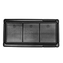 Caixa de Passagem Retangular 32X16 cm Preta para Ar-Condicionado