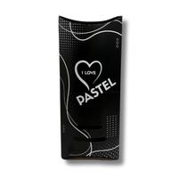 Caixa de Pastel Grande 30cm - I Love Preta - 50un - Qcaixa Embalagens
