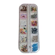 Caixa de Pedraria 12 Divisórias Nail Decorations Caixa de Pedraria 12 Divisórias Nail Decorations