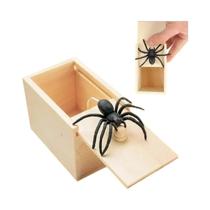 Caixa De Pegadinha De Aranha De Madeira Para Susto, Brinquedo Surpresa Para Crianças, Pais, Amigos, Caixa De Pegadinha De Aranha De Madeira Para Susto, Brinquedo Surpresa Para Crianças, Pais, Amigos,