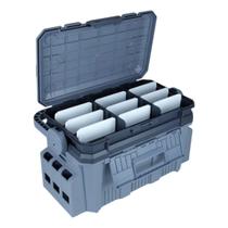 Caixa de Pesca 452526 Ampla Estojo Divisórias Ajustáveis Ideal Iscas Anzóis Chicotes Pesca Brasil