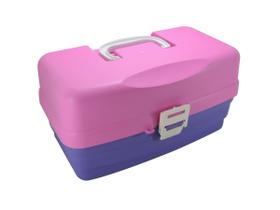 Caixa de Pesca HI - 3 Bandejas Articuladas - Rosa Caixa de Pesca HI - 3 Bandejas Articuladas - Rosa