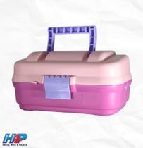 Caixa de pesca hp bela rosa g com 2 bandejas