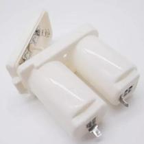 Caixa De Pilha Para Aquecedor Universal Porta Pilha Dupla Cinzaescuro Glp