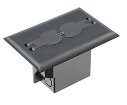 Caixa de piso elétrica Arlington FLBRF101BL-1 de plástico preto Caixa de piso elétrica Arlington FLBRF101BL-1 de plástico preto
