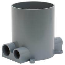 Caixa de piso residencial Bryant Electric RF400 PVC com tampa Caixa de piso residencial Bryant Electric RF400 PVC com tampa