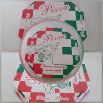 Caixa de pizza colorida 25 unidades