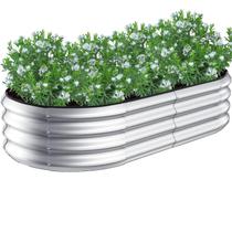 Caixa de Plantio Oval 160x80cm para Verduras em Metal Caixa de Plantio Oval 160x80cm para Verduras em Metal