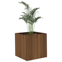 Caixa de plantio vidaXL Brown Oak 40x40x40 cm Madeira projetada