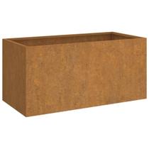 Caixa de plantio VidaXL Durable Corten Steel 62x30x29cm marrom