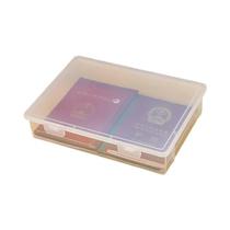 Caixa De Plástico Transparente A4, Organizador Portátil À Prova De Poeira Para Armazenamento De