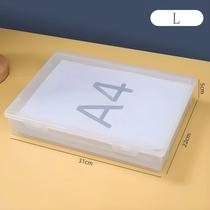 Caixa De Plástico Transparente A4, Organizador Portátil À Prova De Poeira Para Armazenamento De