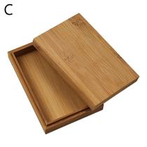 Caixa de poker jogando caixa de cartas de bambu caixa de armazenamento para jogo de deck de mesa - cor de madeira - 15 * 9.5 * 3