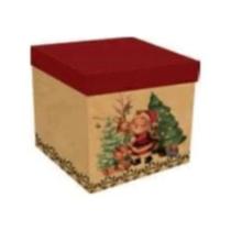 Caixa de Presente Acoplada Kraft Natal GG