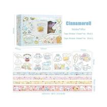 Caixa De Presente Com Adesivos De Anime Cute Hello Kitty, Cinnamoroll, Kuromi, My Melody E