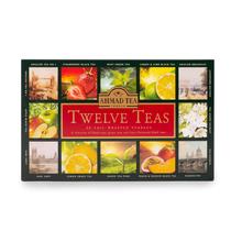 Caixa de presente de chá Ahmad Tea Twelve Teas 60 sachês sem glúten